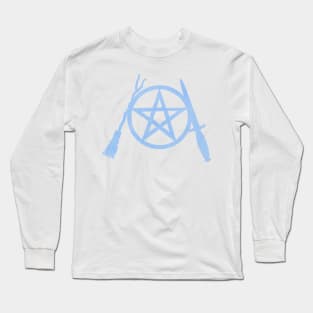 Light Blue Pent, Besom and Blade Long Sleeve T-Shirt